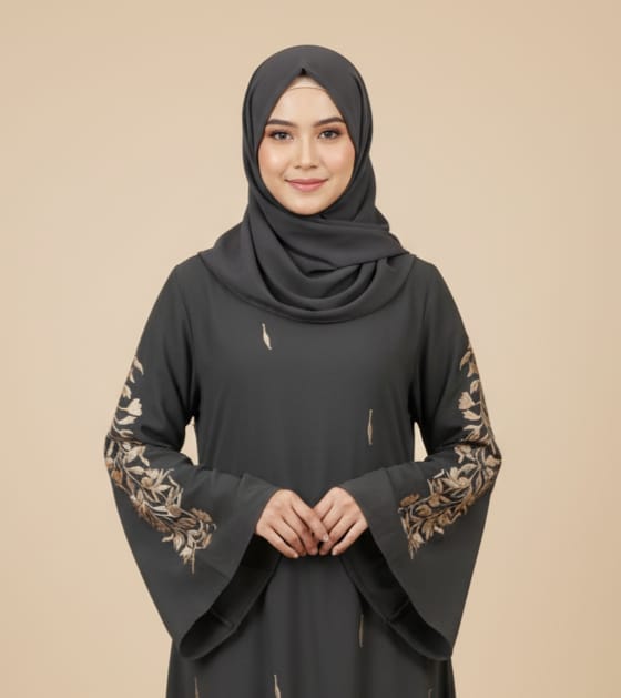 Umbrella Embroidery Design Firdous fabric Naqab