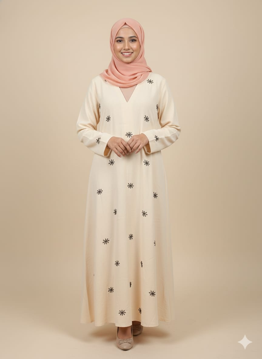 Aline hand work Design Soft Rinkal Fabric Naqab