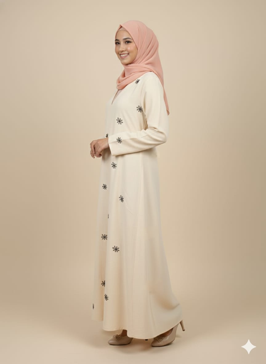 Aline hand work Design Soft Rinkal Fabric Naqab