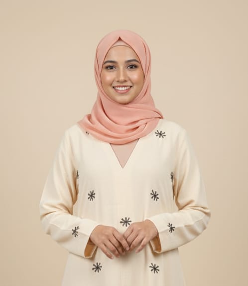 Aline hand work Design Soft Rinkal Fabric Naqab