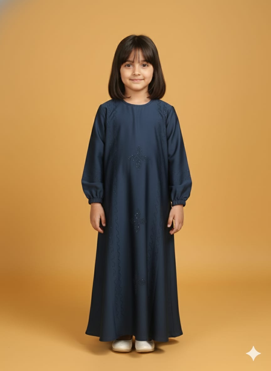 Kids Aline Naqab Tik Tok fabric With Dupatta