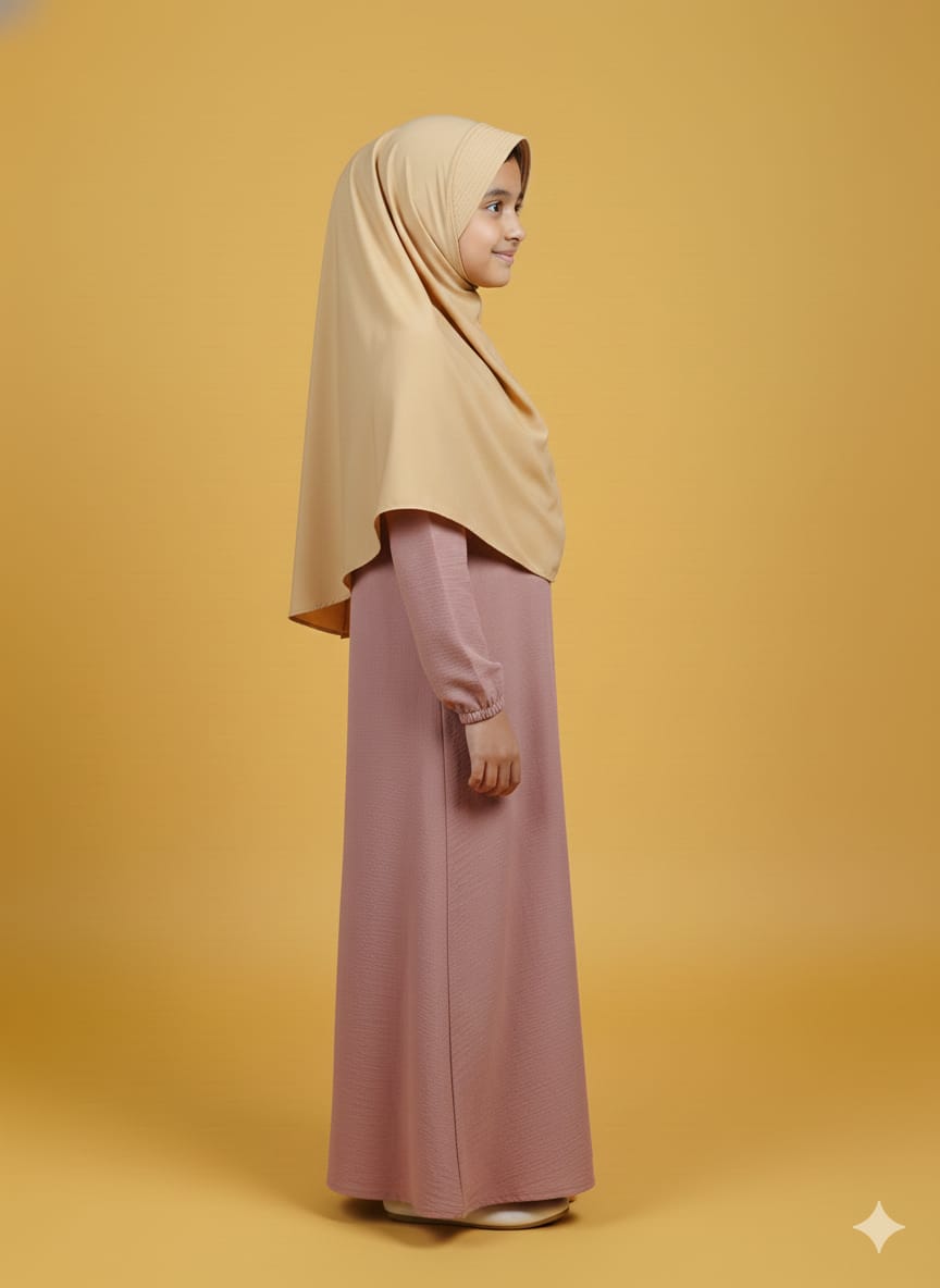 Kids Aline Design Soft Rinkal Fabric With Dupatta