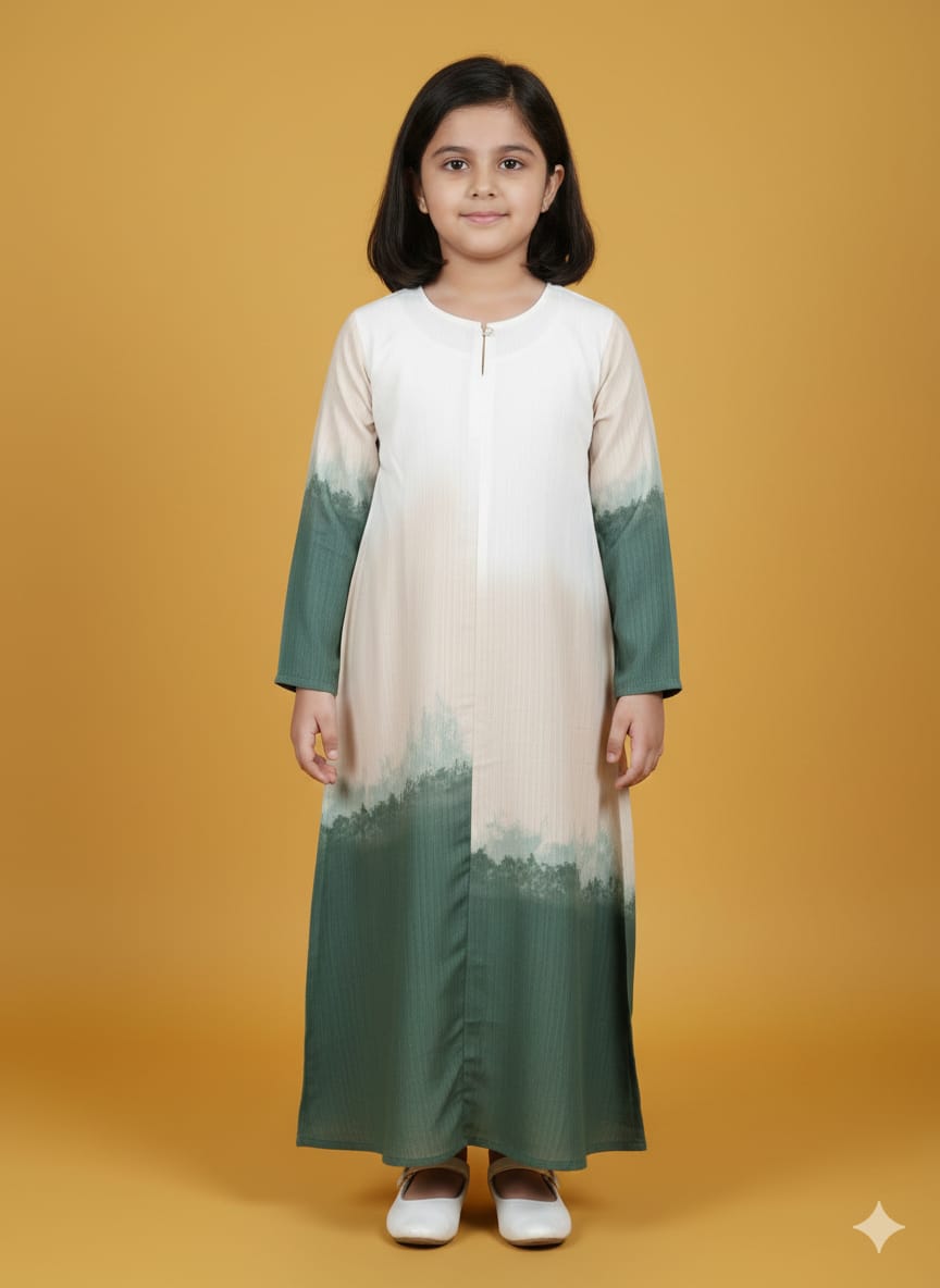 kids Aline Naqab Firdous fabric With Dupatta