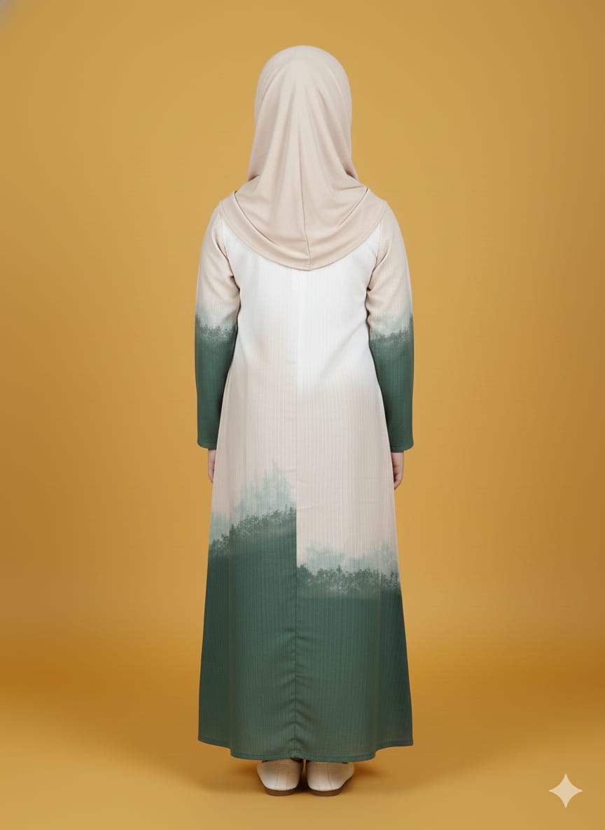 kids Aline Naqab Firdous fabric With Dupatta