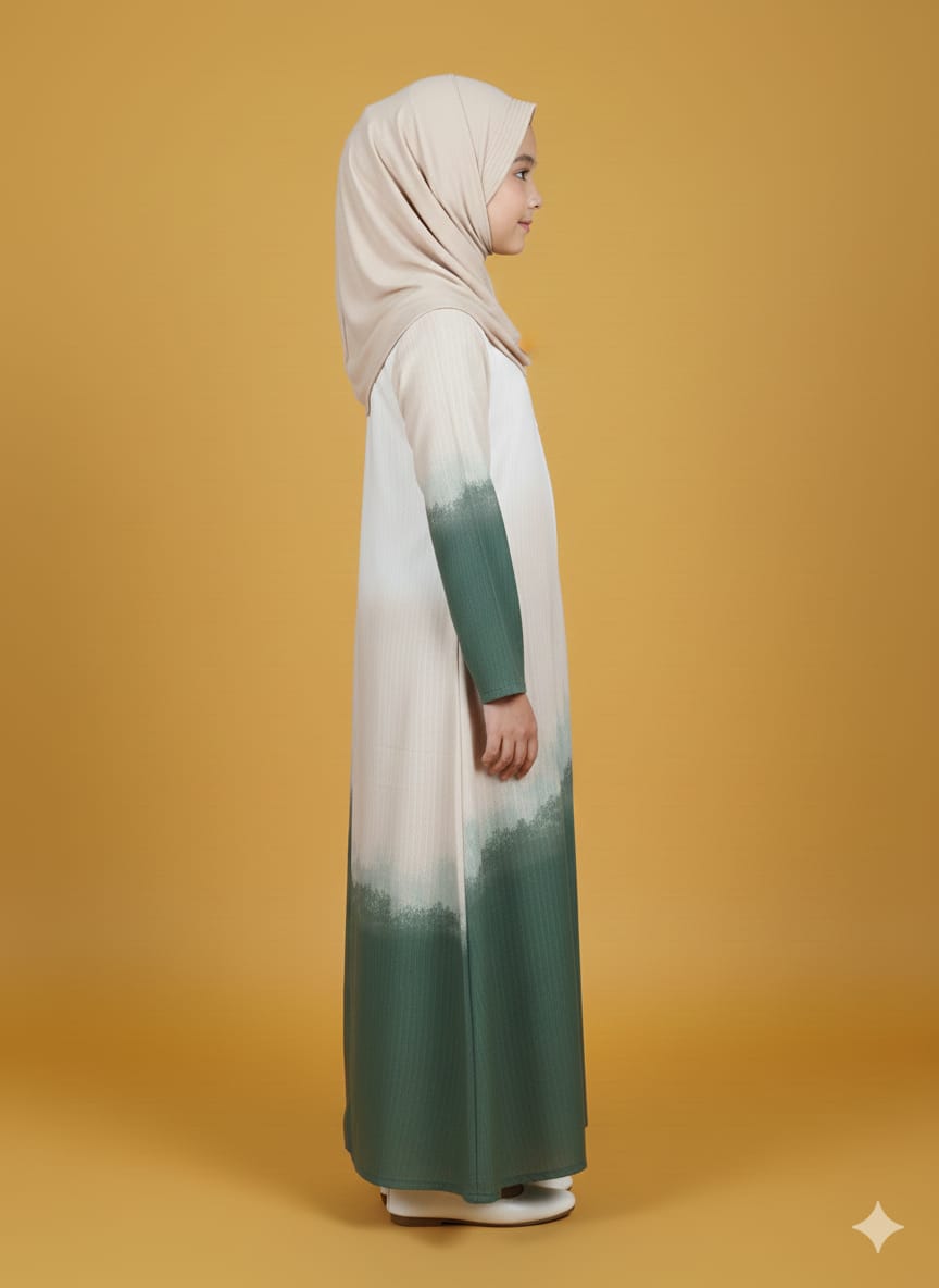 kids Aline Naqab Firdous fabric With Dupatta