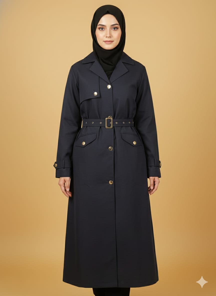 Free Size Aline Design  Denim Naqab For Women and Girl Full Length Cotton Fabric