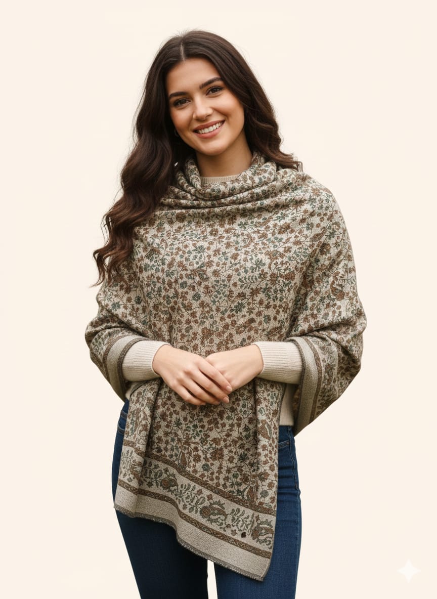 Redha  for Women Riyon Fabric  and Cream colour