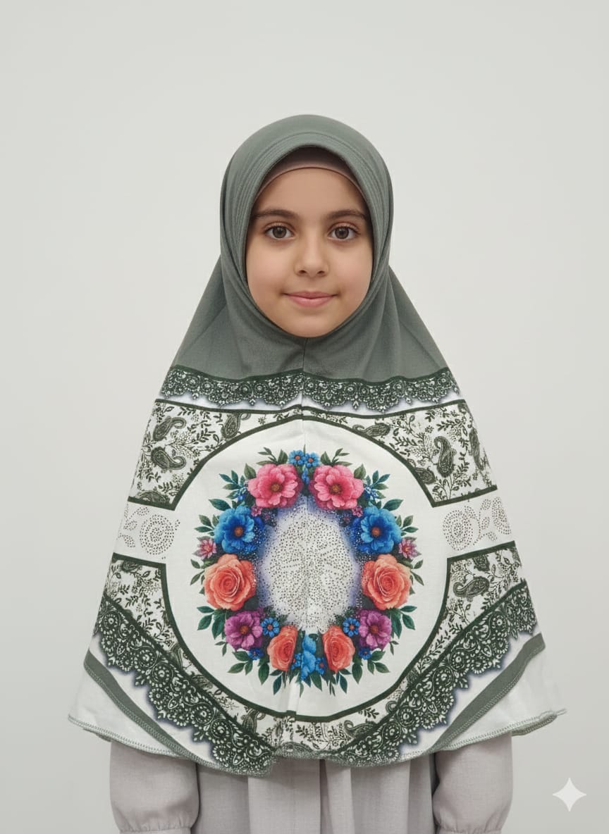 Hijab for Girls - Soft Structable Kids Hijab Ready - To - Wear Islamic Scarf for scholl and Dally Use