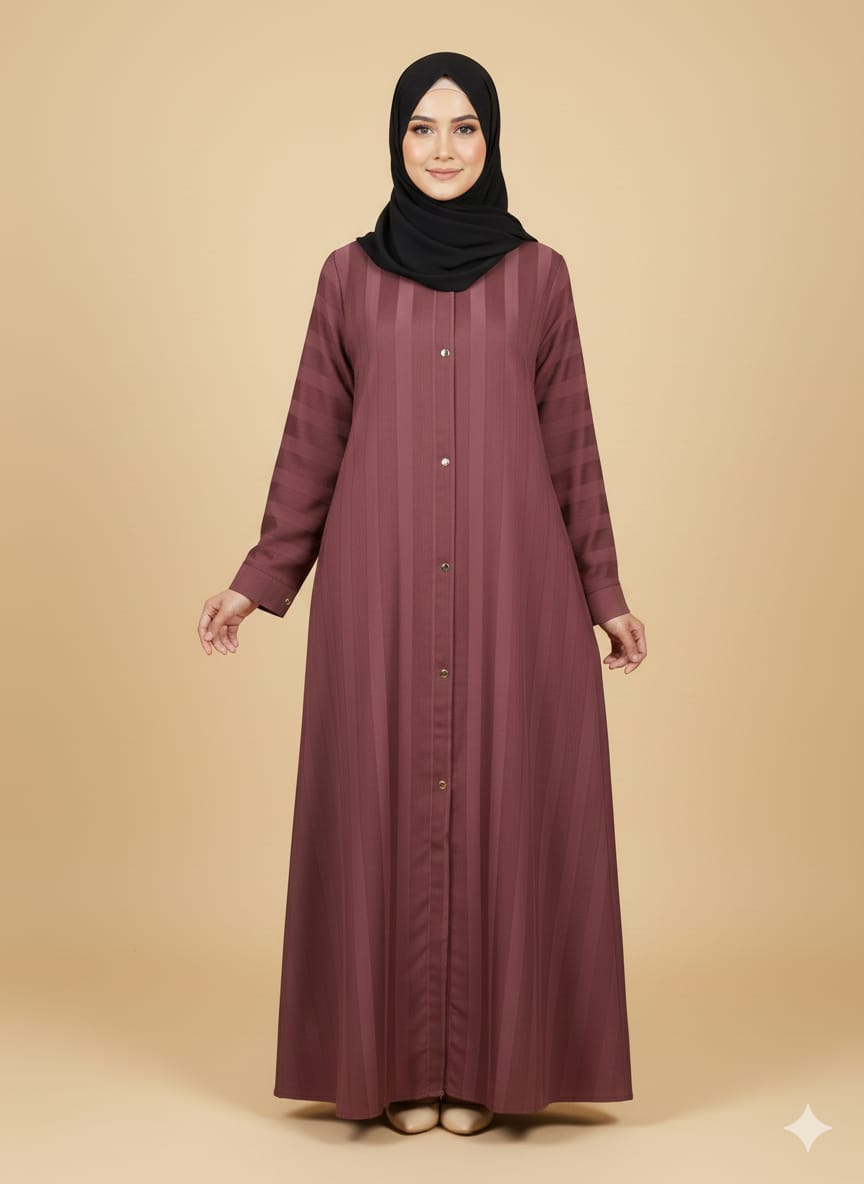 Aline design Tik Tok Fabric Naqab For Muslim Girl And Women gajri  Colour