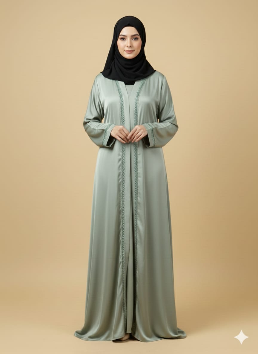 Aline design Tik Tok Fabric Naqab For Muslim Girl And Women Pista Colour