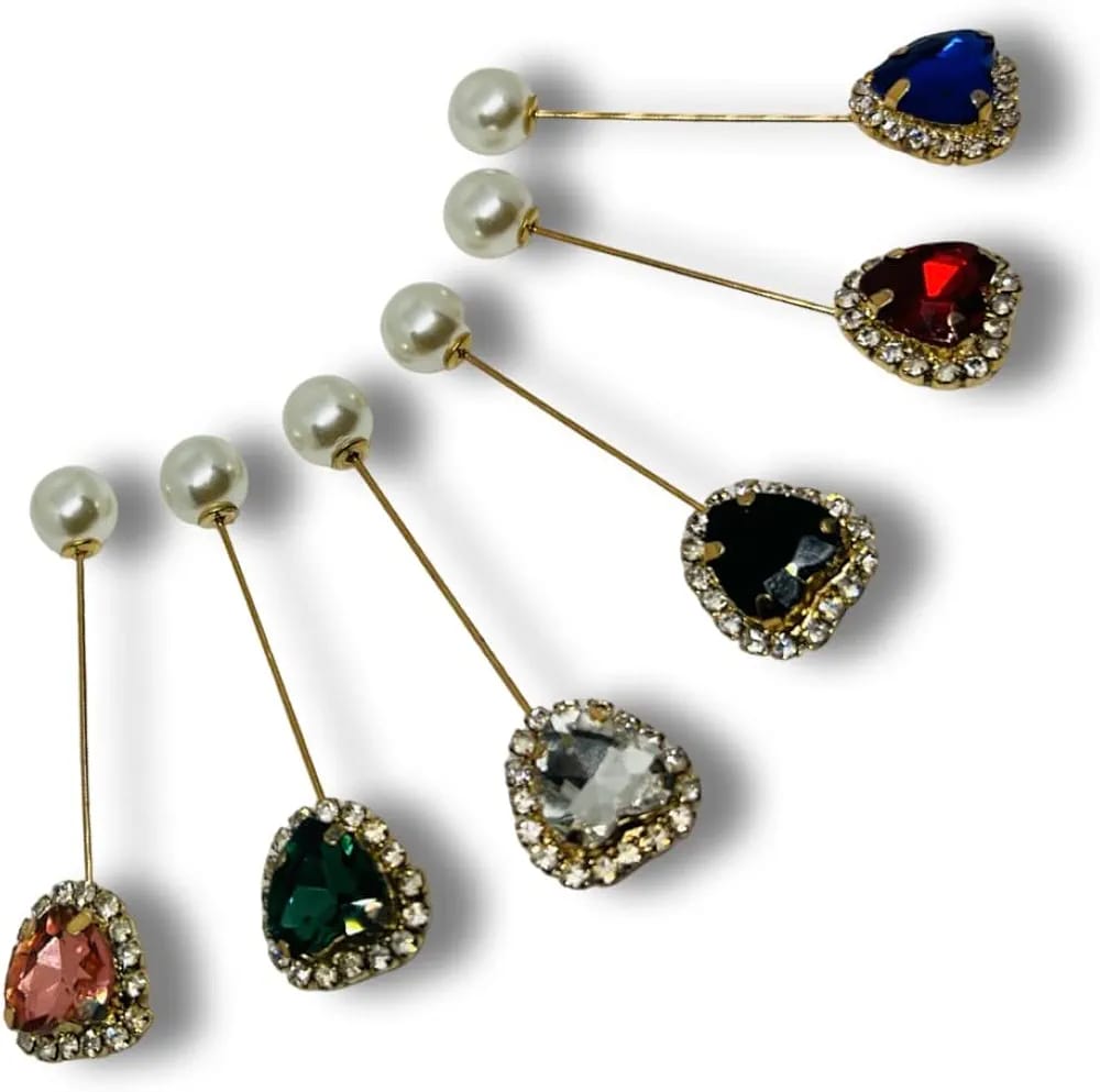Pack of 6 Scarf pins -Papel pin -Saree Pin Hijab Pins For Women