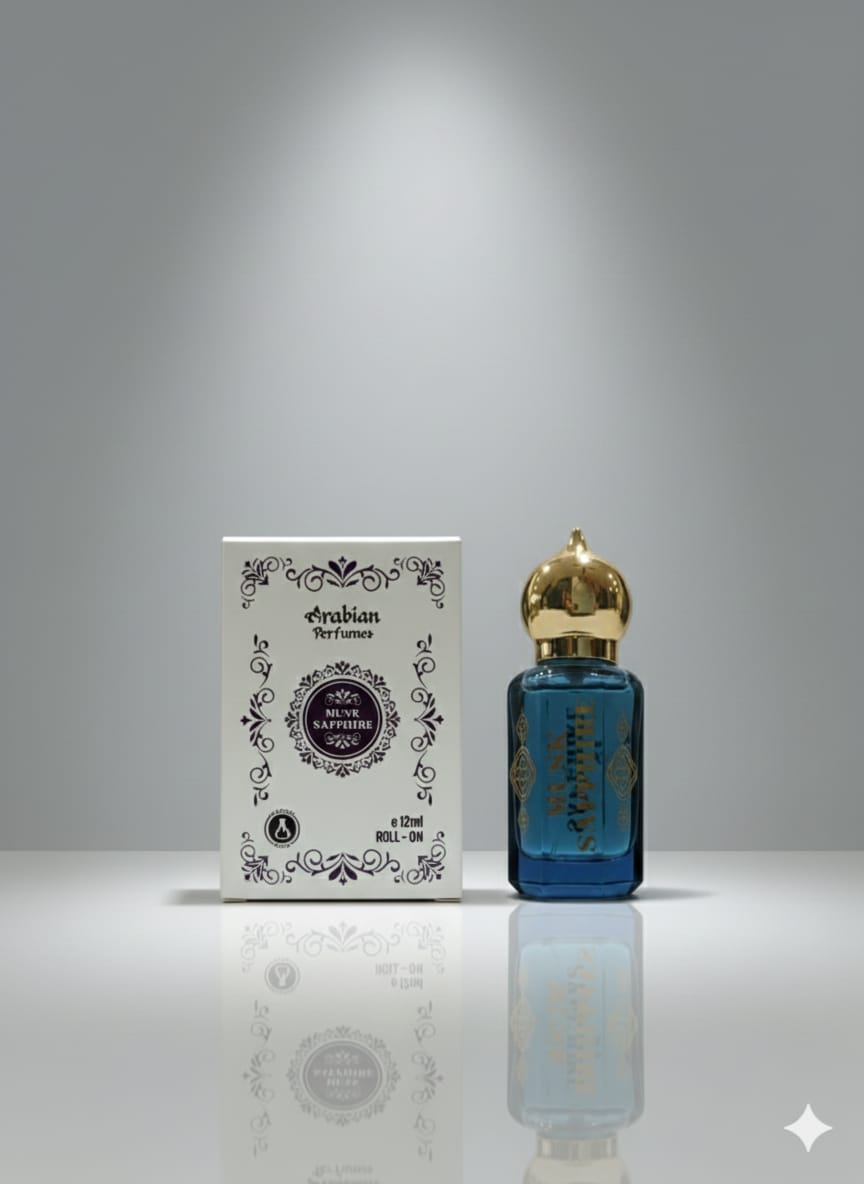 Arabian Musk sapphire Unisex Long Lasting Attar for Man   EDP-12ml