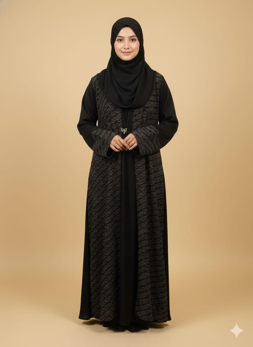 Shrug Design Jorjet fabric Naqab For Muslim Women and Girl