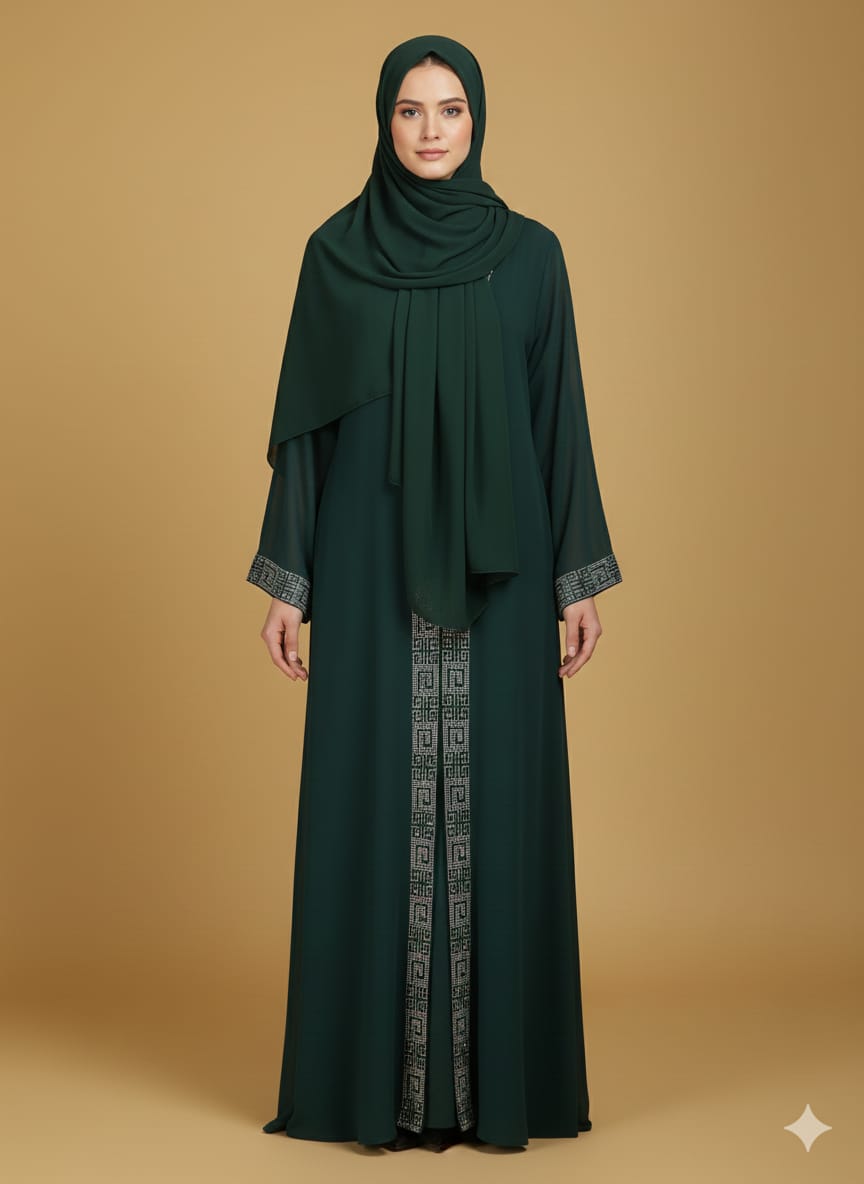 Shrug design Nida Fabric Naqab For Muslim women and Girl